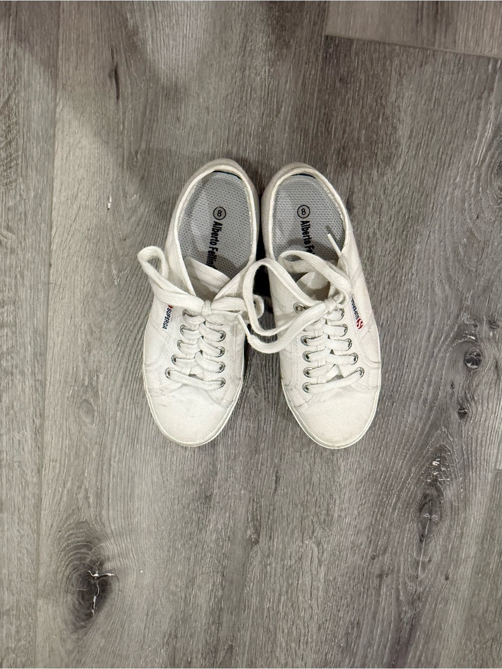 Superga White Canvas Low-Top Sneakers